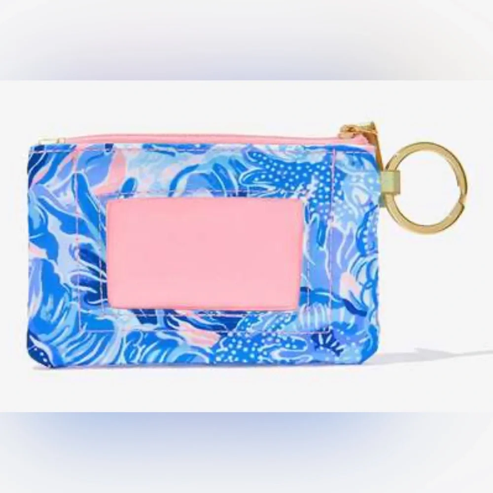 • Lilly Pulitzer • NWT • ID Case with Zipper & Key Ring - Picture 2 of 11